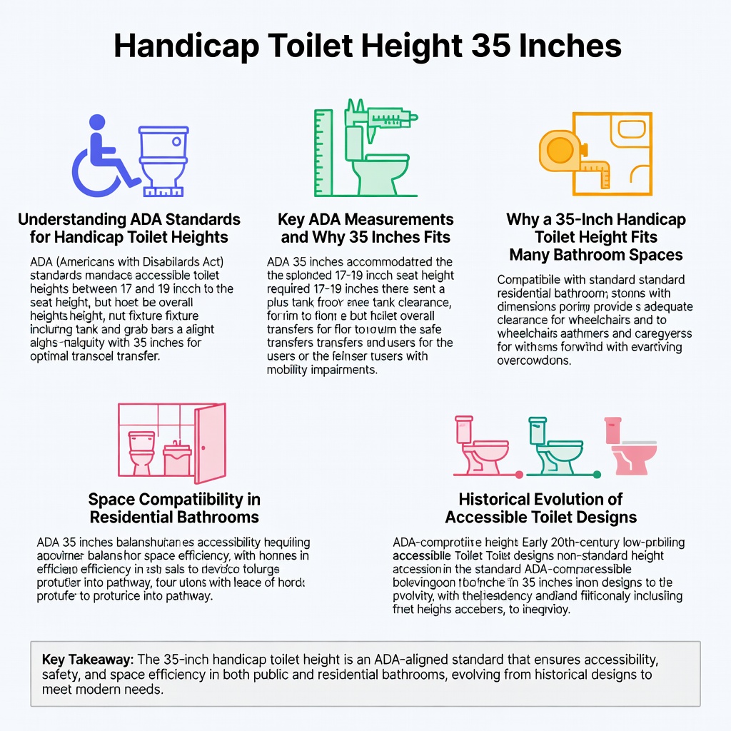 Handicap Toilet Height 35 Inches infographic