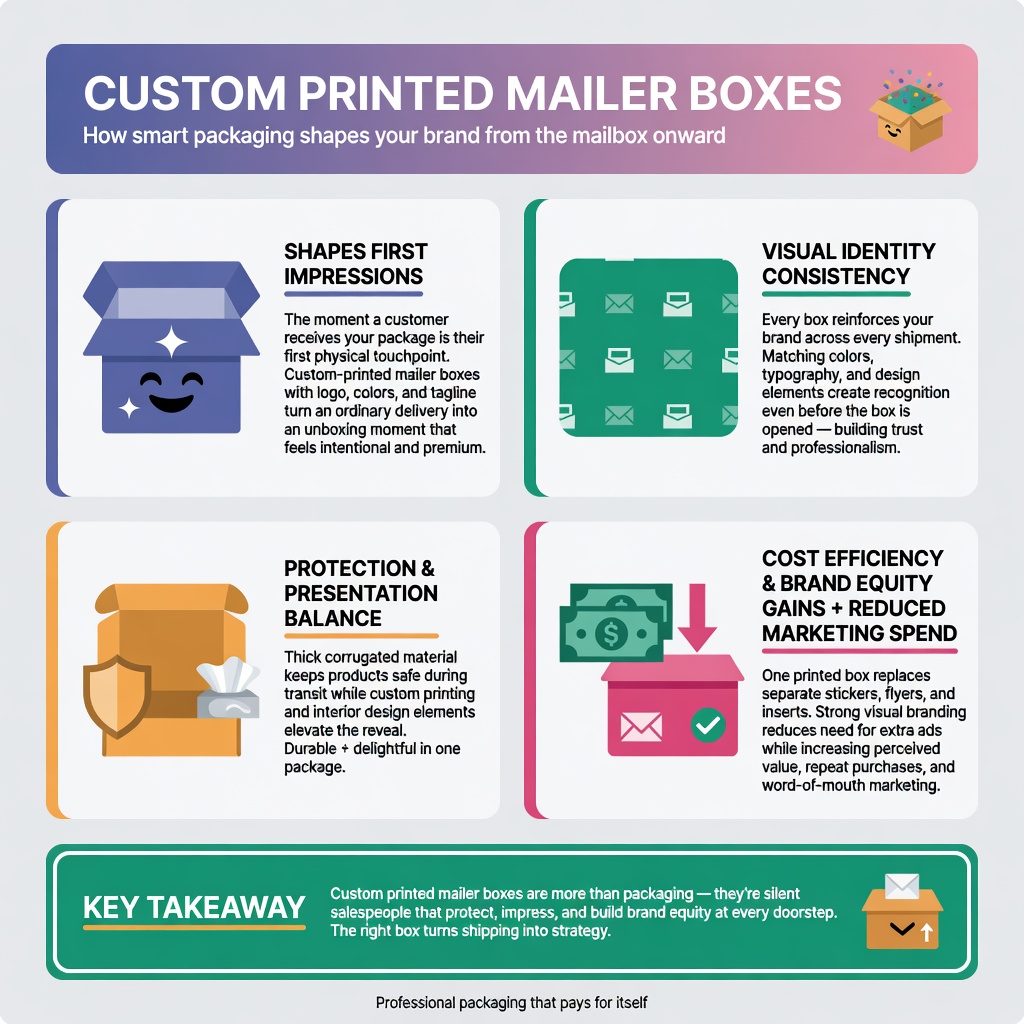 Custom Printed Mailer Boxes infographic